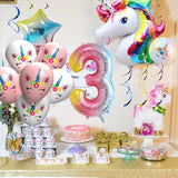 Unicorn Balloons Birthday Party Decorations for Girls 3rd Party - Party Decor City