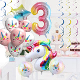 Unicorn Balloons Birthday Party Decorations for Girls 3rd Party - Party Decor City